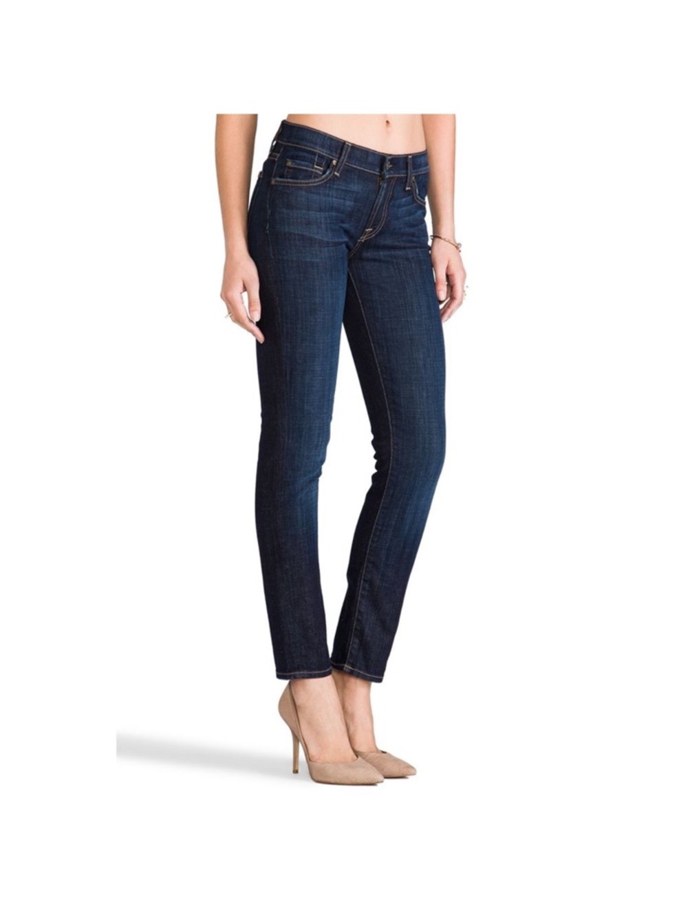 7 For All Mankind The Slim Cigarette Jeans Sz 25 - Picture 2 of 12